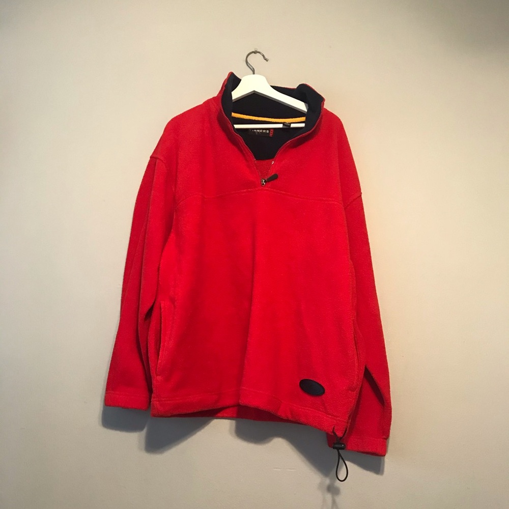 Men’s Medium Red Fleece pullover